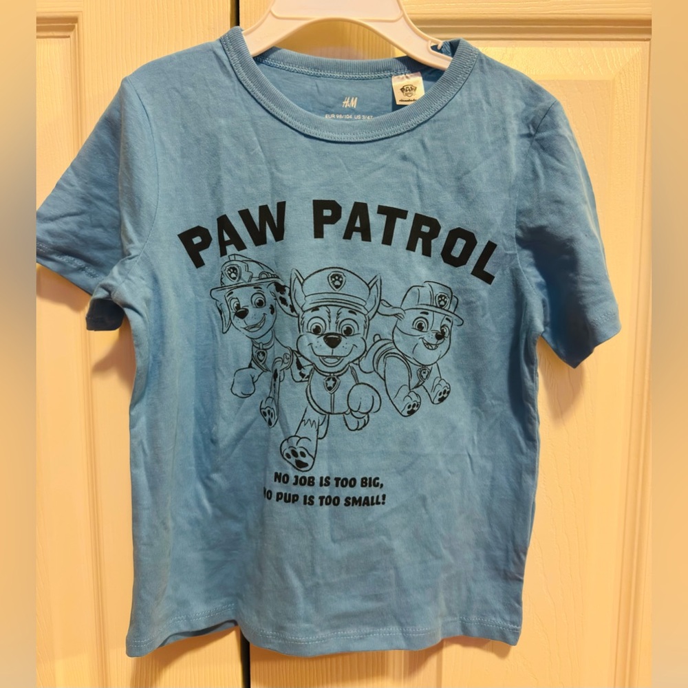 Brand new H&M Paw Patrol Kids T-Shirt size 2-4T